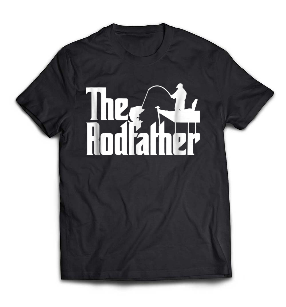 The Rodfather Funny Fishing Parody T-Shirt: A Must-Have for Fishing Enthusiasts